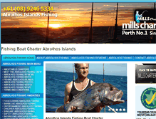 Tablet Screenshot of abrolhosfishing.com